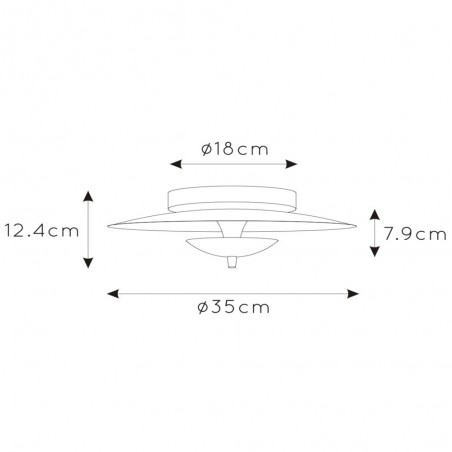 Plafón de techo LED Vulcan (9W)
