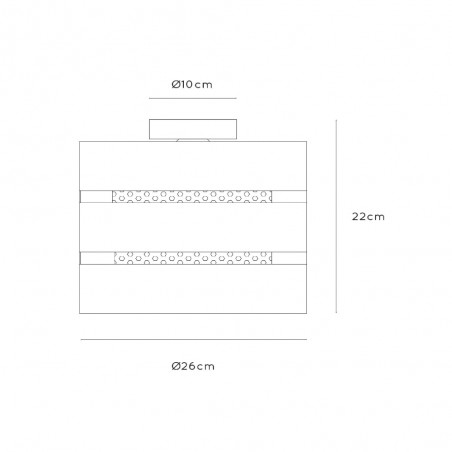 Ceiling Flush Light Rosas