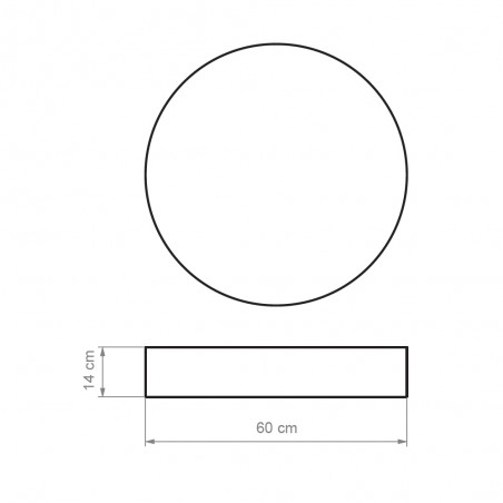 Flush light Oval 60