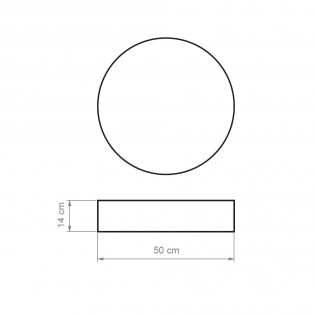 Unterputzleuchte Oval I