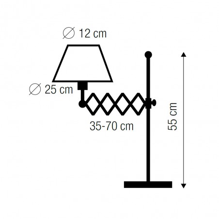 Table lamp Medal