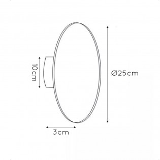 Aplique de pared LED Eklyps (8W)