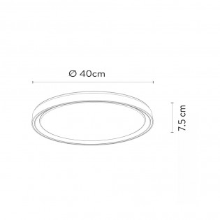 Plafón de techo LED Nuria 3-Step Dim (24W)
