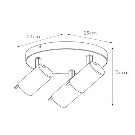 LED Ceiling Flush Light Grony (3x5W)
