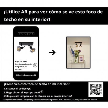 Regleta de techo Madee (2 luces)