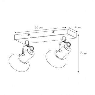 Ceiling Track Light Madee (2 lights)