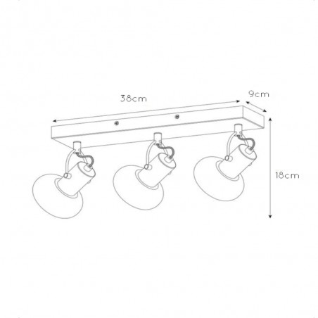 Ceiling Track Light Madee (3 lights)