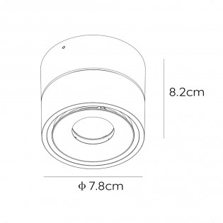 LED directional ceiling spotlight Yumiko (10W)