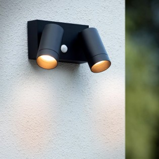 Aplique de exterior con sensor Taylor (2 luces)