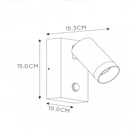 Aplique de exterior con sensor Taylor