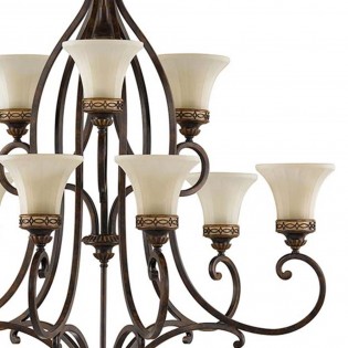 Chandelier Drawing (9 Lights)