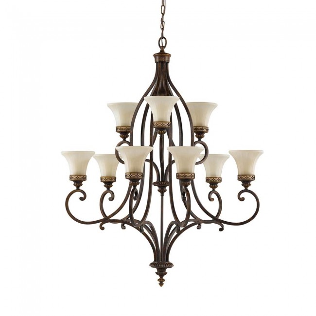 Chandelier Drawing (9 Lights)