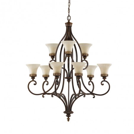 Chandelier Drawing (9 Lights)