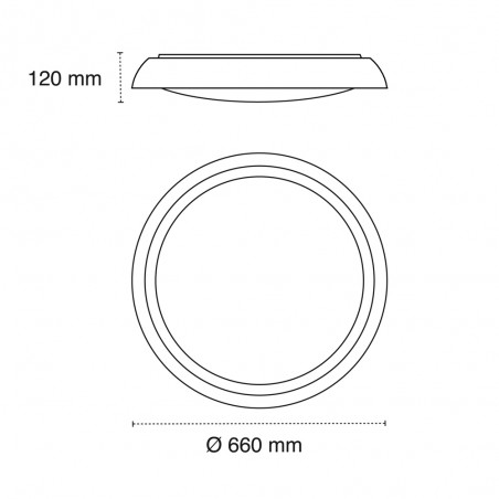 LED Ceiling Flush Jan CCT Dim (40W)