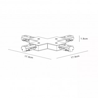 Connector + for single-phase track TRACK