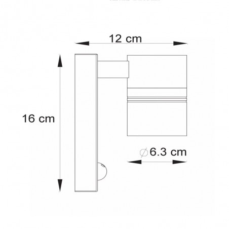 LED motion sensor wall lamp Arne (5W)