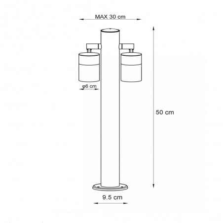 Baliza de exterior LED Arne (2x5W)