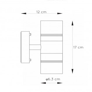 Aplique de exterior LED Arne (2x5W)