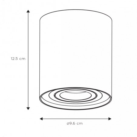 Foco de techo Tube II