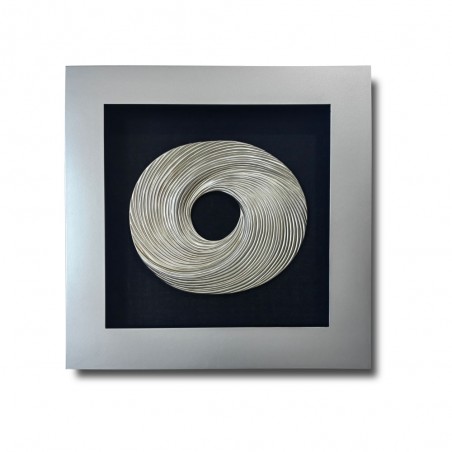 Cuadro con madera tallada en 3D IV (60x60cm.)
