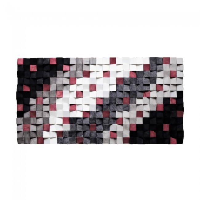 Cuadro con madera tallada en 3D VII (60x120cm.)