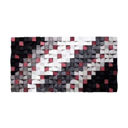Cuadro con madera tallada en 3D VII (60x120cm.)