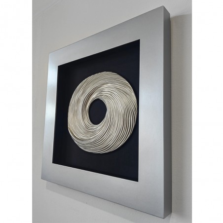 Cuadro con madera tallada en 3D IV (60x60cm.)
