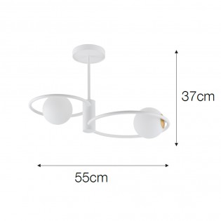 Ceiling Lamp Aigua (2 lights)
