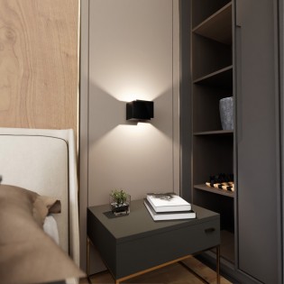 Corzo Black Wandleuchte