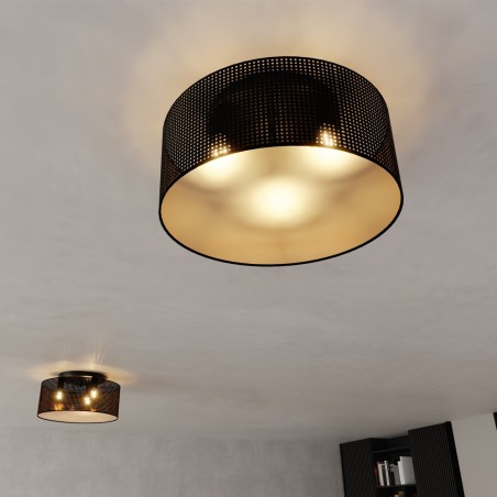 Ceiling Flush Light Martin Black