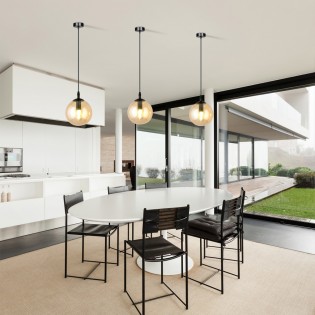 Ceiling Lamp Sagan Amber