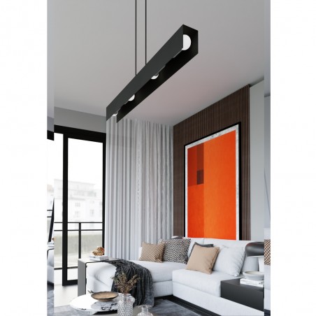 Ceiling Lamp Tarlen Black (4 lights)