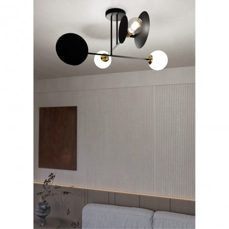 Ceiling Lamp Meltis Black (4 lights)
