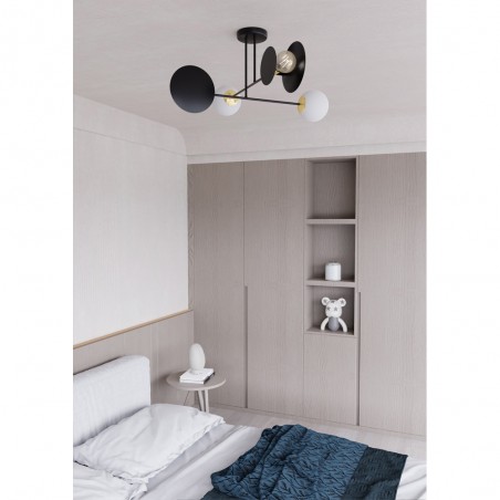Ceiling Lamp Meltis Black (4 lights)