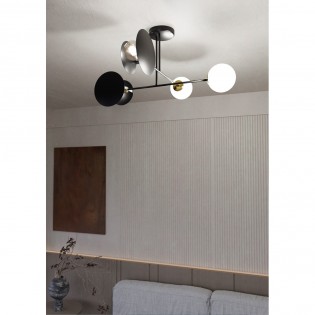 Ceiling Lamp Meltis Black (4 lights)
