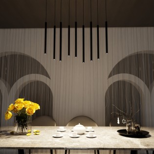 Ceiling Track Lamp Tizo Black (9 lights)