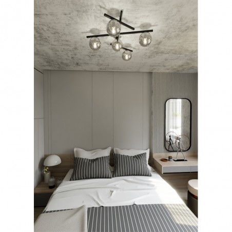 Ceiling Flush Lamp Tramas Graphite (5 lights)