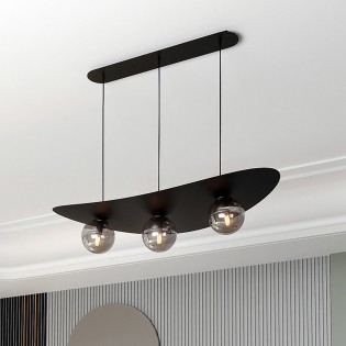 Ceiling Lamp Camerino Graphite (3 lights)