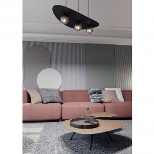 Ceiling Lamp Camerino Graphite (3 lights)