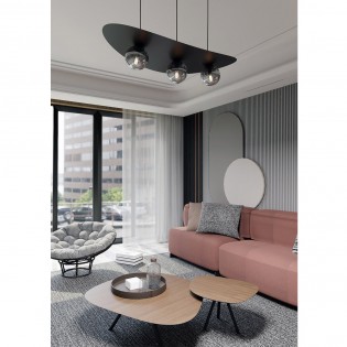 Ceiling Lamp Camerino Graphite (3 lights)