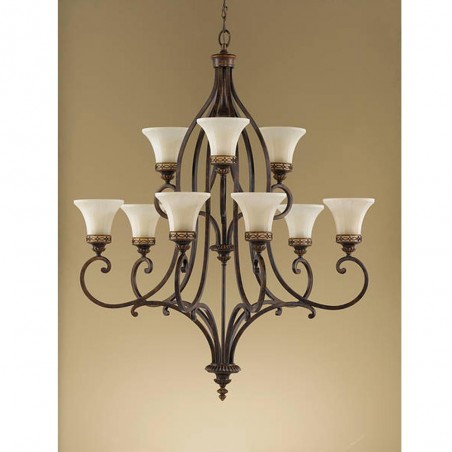 Chandelier Drawing (9 Lights)
