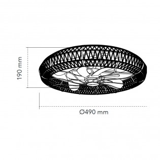 Ventilador de techo con luz Greip (3 luces)