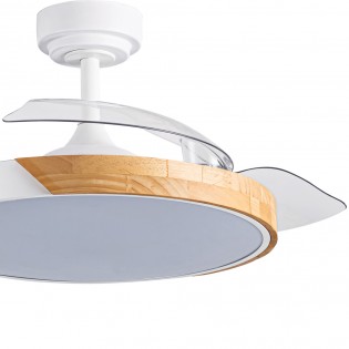 Ventilador de techo LED aspas retráctiles Taoro CCT Dim (72W)