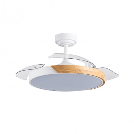 Ventilador de techo LED aspas retráctiles Taoro CCT Dim (72W)