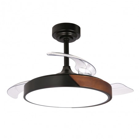 Ventilador de techo LED aspas retráctiles Taoro Mini CCT Dim (46W)