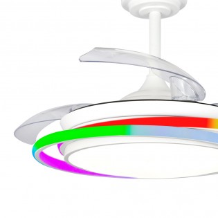 Ventilador LED aspas plegables Antila Mini RGB CCT (65W)