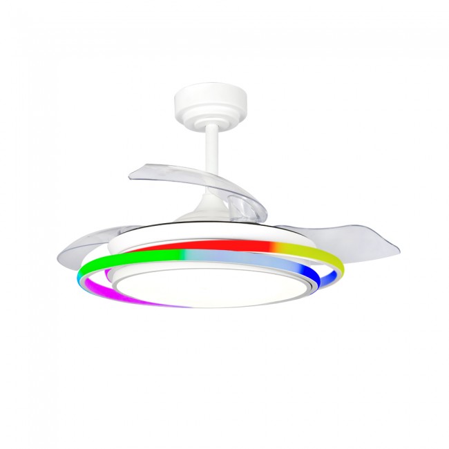 Ventilador LED aspas plegables Antila Mini RGB CCT (65W)