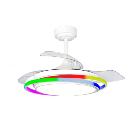 Ventilador LED aspas plegables Antila Mini RGB CCT (65W)