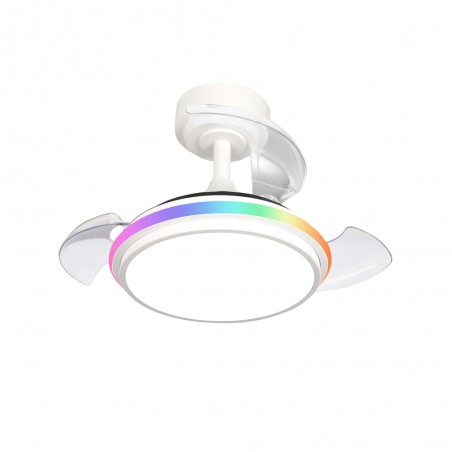 Ventilador LED aspas plegables Antila Mini XS RGB CCT (65W)