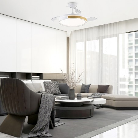 Ventilador LED con aspas plegables Movic CCT Dim (72W)